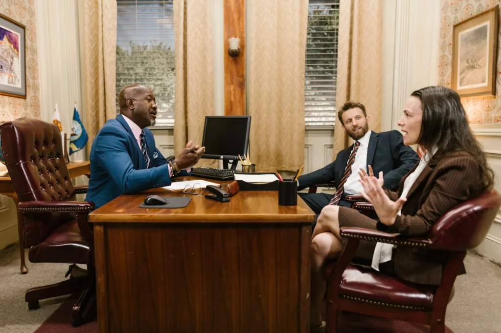 Client reading reviews for family law attorney in Texas