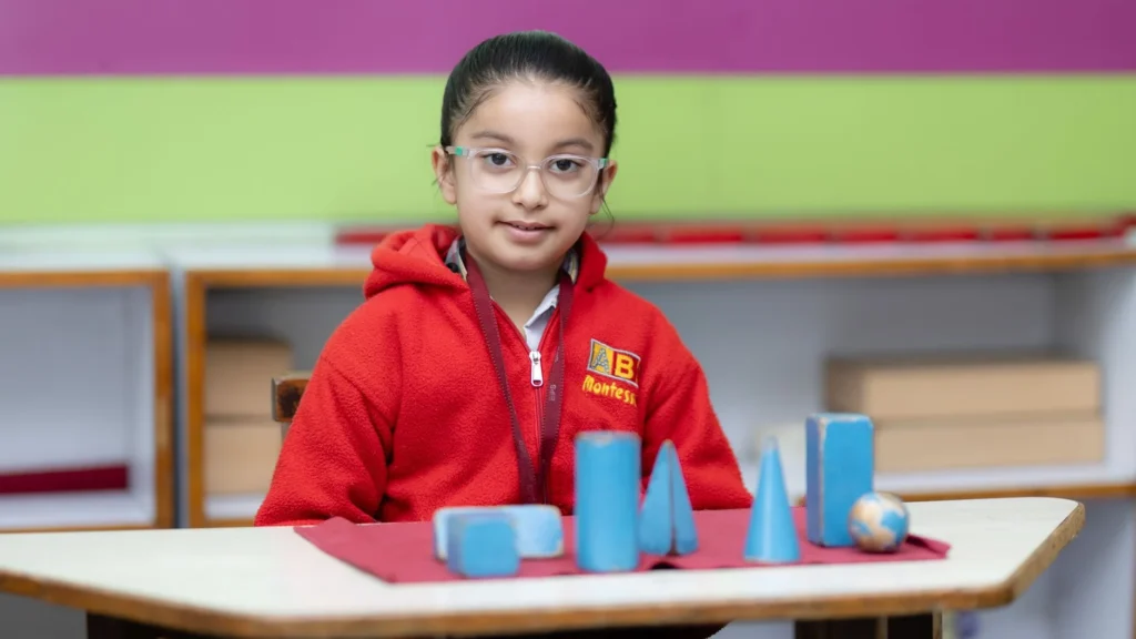 Montessori educational materials in a classroom